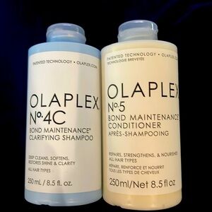 Olaplex No 4C shampoo snd No 5 conditioner.